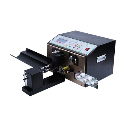 HR-220T Fully Automatic Double Wire Cable Stripping Cutting Twisting Machine  Small Wire Stripper Machine