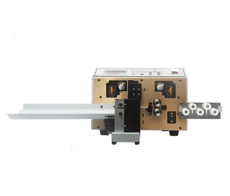 HR-220T Fully Automatic Double Wire Cable Stripping Cutting Twisting Machine  Small Wire Stripper Machine