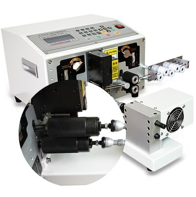 Automatic Wire Stripping, Cutting, Twisting, and Tinning Machine with LCD Screen and Adjustable Wire Straightening Mechanism
