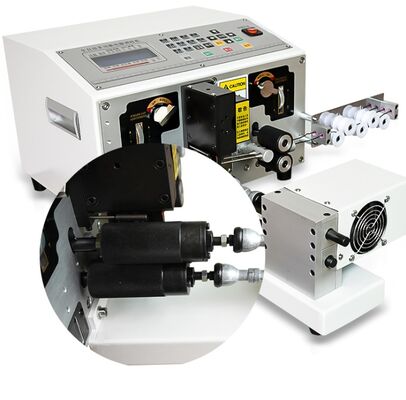 Automatic Wire Stripping, Cutting, Twisting, and Tinning Machine with LCD Screen and Adjustable Wire Straightening Mechanism