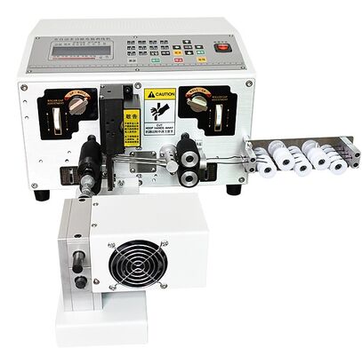 Automatic Wire Stripping, Cutting, Twisting, and Tinning Machine with LCD Screen and Adjustable Wire Straightening Mechanism