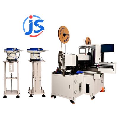 HR-PIS-D Double-End Fully Automatic Wire Processing Center Cut Strip Twist  Tin Crimp & Insert Both Ends 14-32AWG