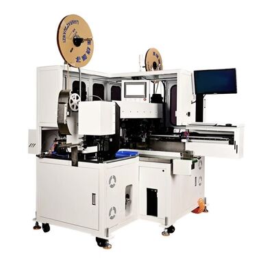 HR-PIS-D Double-End Fully Automatic Wire Processing Center Cut Strip Twist  Tin Crimp & Insert Both Ends 14-32AWG