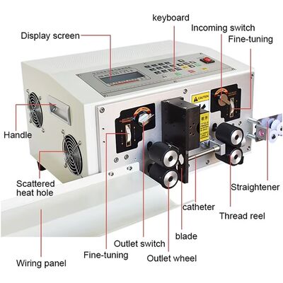 Fully Automatic Small Size Cable Electric Wire Strip and Cut Machine Equipment Machinery Factory Support Directly Agent Prices