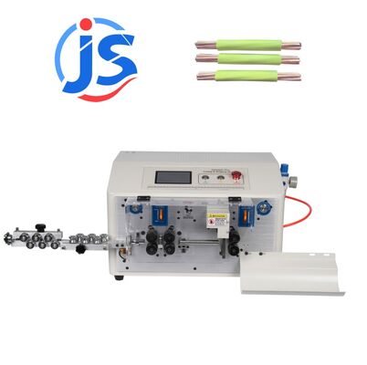 6 Wheel Cable Cutting Machine Full Automatic Cable Cutting And Stripping Machine 550W