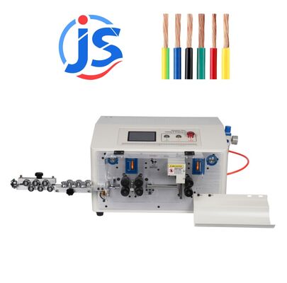 6 Wheel Cable Cutting Machine Full Automatic Cable Cutting And Stripping Machine 550W