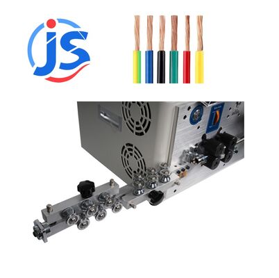 6 Wheel Cable Cutting Machine Full Automatic Cable Cutting And Stripping Machine 550W