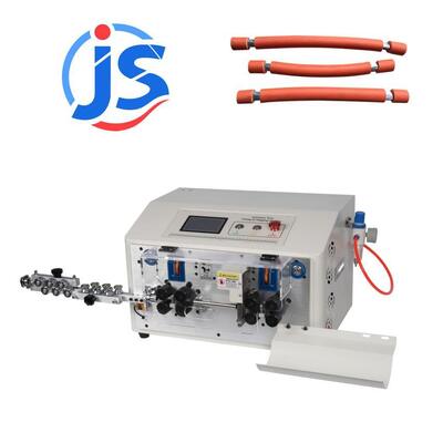 Touch Screen Wire Cut Strip Machine 8 Wheel Cut And Strip Wire Machine