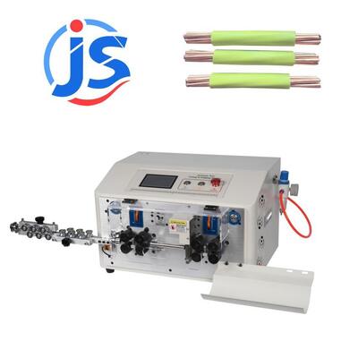 Touch Screen Wire Cut Strip Machine 8 Wheel Cut And Strip Wire Machine