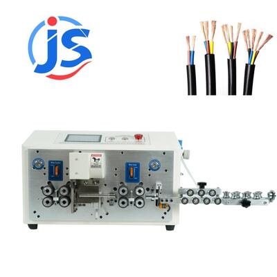 8 Wheel Automatic Accelerated Version Double-Layer  Round Sheathed Cable Stripper and Cutter Multi-core Cable Stripping Machine
