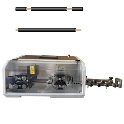High Speed Steel 800-1000pcs/Hr 7 Inch PLC Copper Cable Cutting Stripping Large Diameter Cable 2.5mm²-70mm²  Peeling Machine