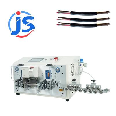 8 Wheel High Speed Round Sheath Outer Diameter 2-6 mm Cutter Stripping Inner and Outer Double Layer Wire Harness Peeling Machine