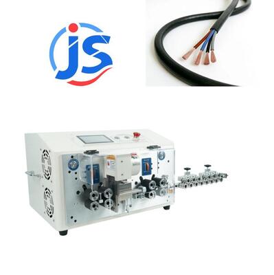8 Wheel High Speed Round Sheath Outer Diameter 2-6 mm Cutter Stripping Inner and Outer Double Layer Wire Harness Peeling Machine
