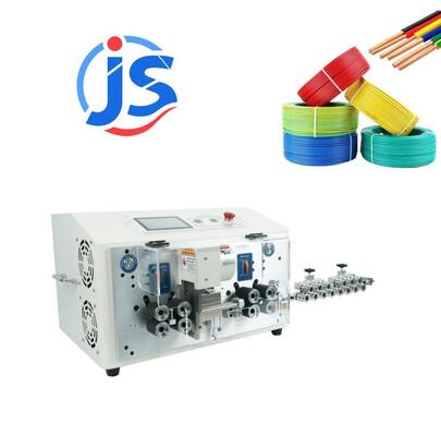 Double Layer Peeling Cable Cutting Machine 5 Inch Touch Screen Cable Cut And Strip Machines