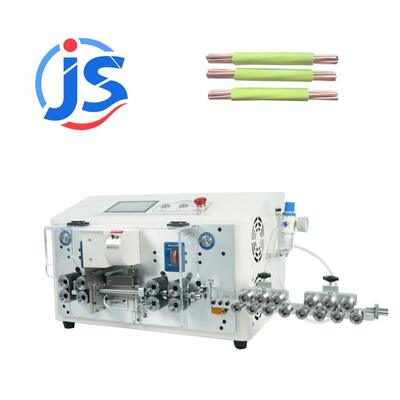 Double Layer Peeling Cable Cutting Machine 5 Inch Touch Screen Cable Cut And Strip Machines
