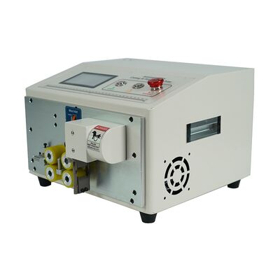 2 Wheels Automatic Wire Cable Tube Sleeving Pipe Cutting Stripping Peeling Machine 250W Touch Screen Control Optional Stripper