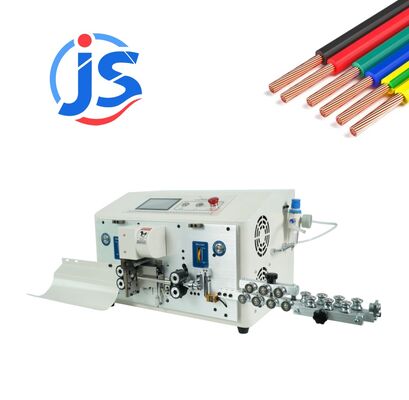 Automatic Round Sheathed Cable Stripping Machine 4-Roller Double Layer for 2-5 Core Wire OD 2-9mm