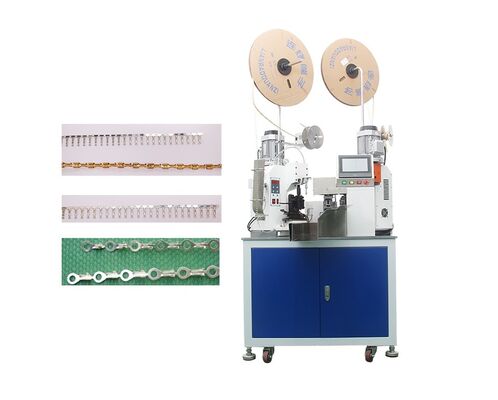 HR-602 Full Automatic Double -Head Wire Stripping Terminal Crimping Machine  All in One type machine