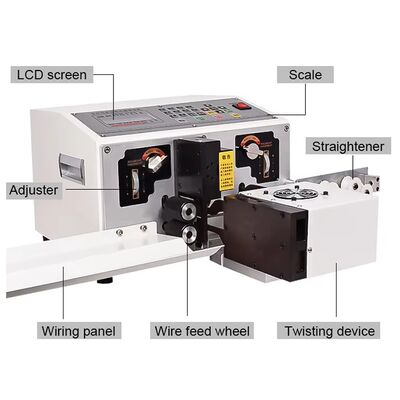 Fully Automatic Electric Flat Cable Wire Strip Twist Cut Produce One-stop Machine High Quality Factory Provide Agent Prices