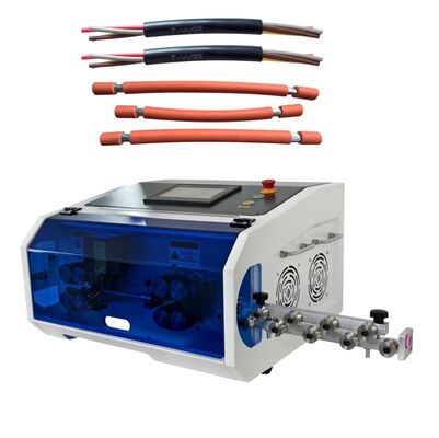 Fully Automatic Small Cable Strip and Cut Machine 1.5mm²-35mm² Wire Size 7 Inch PLC Touch Screen Control