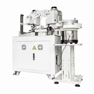 Automatic Double Heads Crimp with One Side Waterproof Plug Insertion Machine with Stripping Cutting Pressing One-stop Service