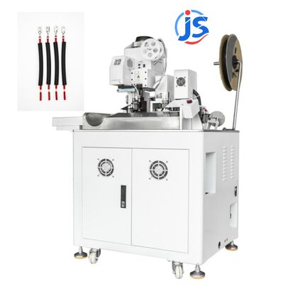 Automatic Wire Crimping Machine with Tube Insertion -One Side Crimp+Other Side Strip Heat Shrink/Fiberglass Tube