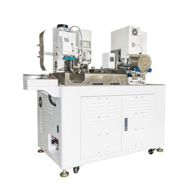Factory Fully Automatic Double Heads Crimp Press Two Ends Waterproof Plug Insertion Terminal Machine with Strip Cutting One-stop