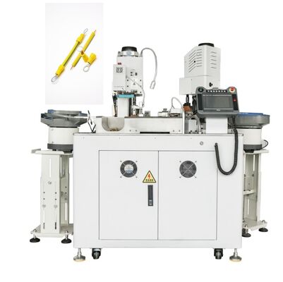 HR-D008 Fully Automatic Isolated Terminal Double Heads Crimping Terminal Machine with Cable Cut Strip Factory Directly Supply