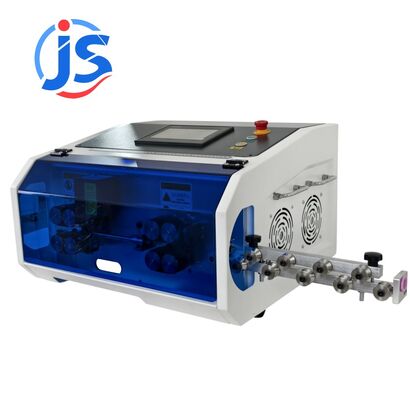 Electric Industrial 7 Inch PLC Fully Automatic Small Cable Strip and Cut Machine 1.5mm²-35mm² Wire Size Splitting Machinery