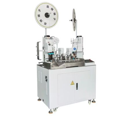 HR-602M Fully Automatic Double-End Terminal Crimping Machine-Cut Strip & Crimp Both Ends