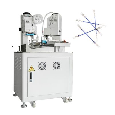 HR-602M Fully Automatic Double-End Terminal Crimping Machine-Cut Strip & Crimp Both Ends