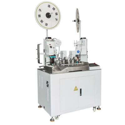 HR-602M Fully Automatic Double-End Terminal Crimping Machine-Cut Strip & Crimp Both Ends
