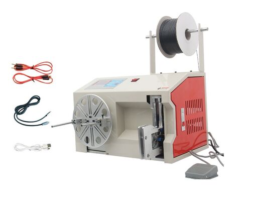 220V / 380V Electric Wire Coiling Machine Semi Auto Wire Bundling Machine
