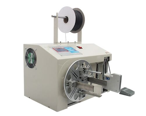 220V / 380V Electric Wire Coiling Machine Semi Auto Wire Bundling Machine