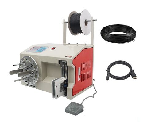 220V / 380V Electric Wire Coiling Machine Semi Auto Wire Bundling Machine