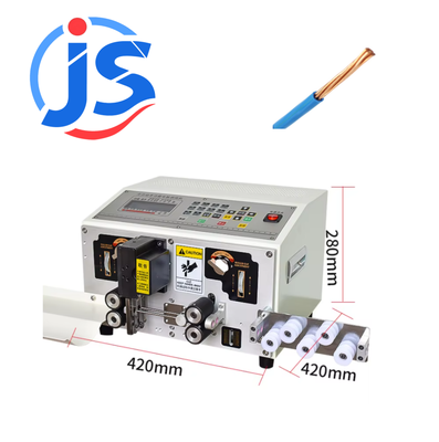 JunSheng HR-220 Fully Automatic 220V Electric Cable Wire Cutting And Stripping Machine with High Speed Steel Blade