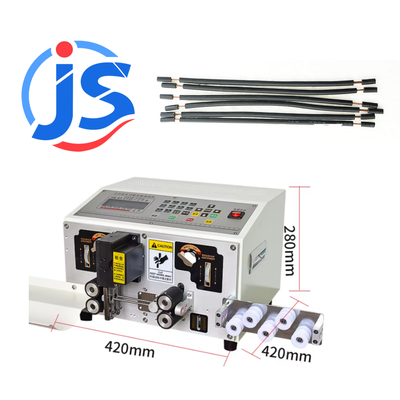 JunSheng HR-220 Fully Automatic 220V Electric Cable Wire Cutting And Stripping Machine with High Speed Steel Blade