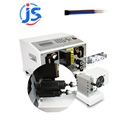 JunSheng HR-220T Fully Automatic Cable Wire Strip And Twist Machine with 1mm2-6mm2 Cable Range, 3500-5000pcs/hour Output, and High Speed Steel Blade