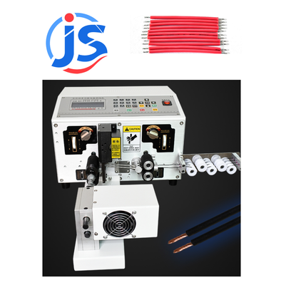 JunSheng HR-220T Fully Automatic Cable Wire Strip And Twist Machine with 1mm2-6mm2 Cable Range, 3500-5000pcs/hour Output, and High Speed Steel Blade