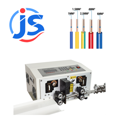 JunSheng HR-220S Servo Motor Wire Stripping Machine with 3500-5000pcs/hour Output and High Speed Steel Blade for Precise Cable Cutting