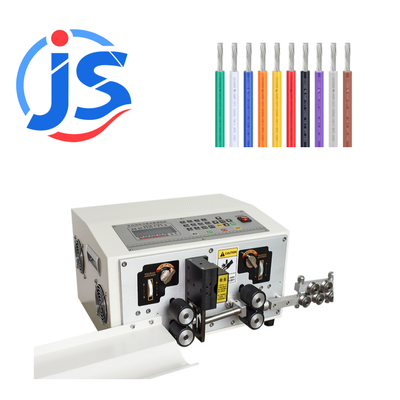 JunSheng HR-220S Servo Motor Wire Stripping Machine with 3500-5000pcs/hour Output and High Speed Steel Blade for Precise Cable Cutting