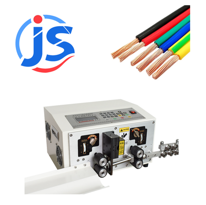 JunSheng HR-220S Servo Motor Wire Stripping Machine with 3500-5000pcs/hour Output and High Speed Steel Blade for Precise Cable Cutting