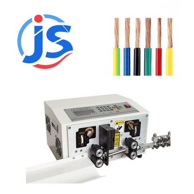 JunSheng Customized 450W Power High Speed Steel Blade LCD Display Flexible Cable Wire Cutter and Stripper Machine