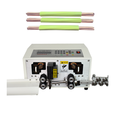 JunSheng Customized 450W Power High Speed Steel Blade LCD Display Flexible Cable Wire Cutter and Stripper Machine