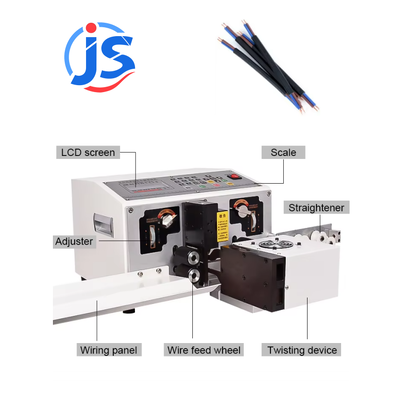 Flat Cable Strip Twist Machine for AWG7#-AWG28# with LCD Display and 1500-2000pcs/hour Output
