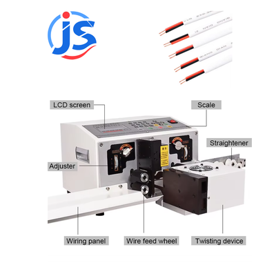 Flat Cable Strip Twist Machine for AWG7#-AWG28# with LCD Display and 1500-2000pcs/hour Output
