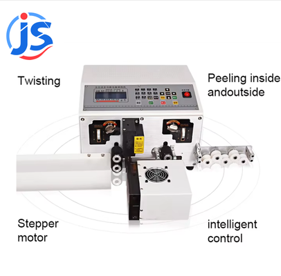 High Production Capacity Wire Stripper Machine with High Speed Steel Blade and LCD Display for 1500-2000pcs/hour Output