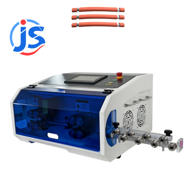 HR-35ST Wire Cut Machine with 7 Inch PLC Screen High Speed Steel Blade and 8 Wheels Driving for Clean Cut Wire Harness Assembly