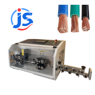 Fully Automatic Electronic Wire Harness Wire Cut Machine with 12 Wheels Driving High Speed Steel Blade and 7 Inch PLC Screen