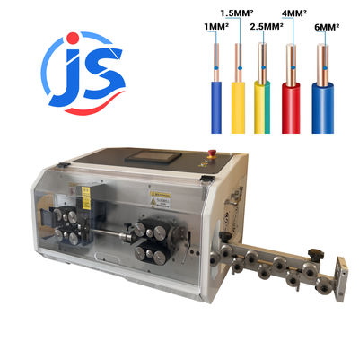 Fully Automatic Electronic Wire Harness Wire Cut Machine with 12 Wheels Driving High Speed Steel Blade and 7 Inch PLC Screen